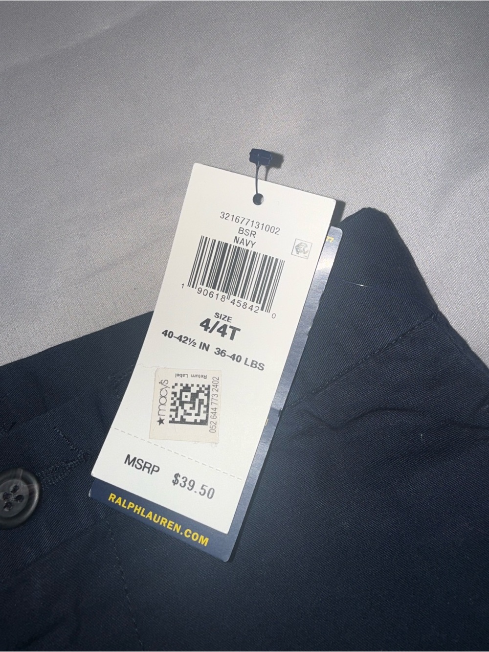 NWT | Ralph Lauren Straight-Leg Pants | 4T - Picture 5 of 5